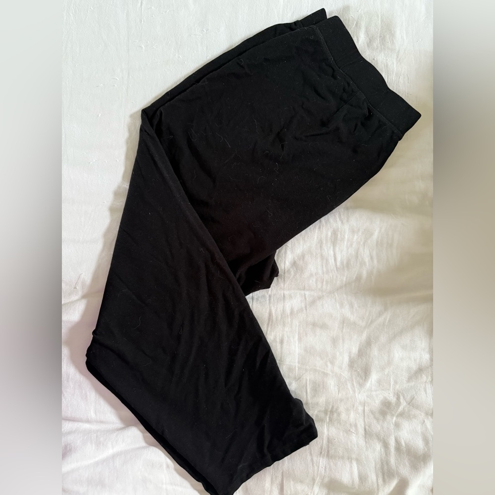 EILEEN FISHER Washable Stretch Crepe Pant Black 1X